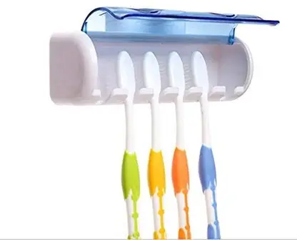 ESSPY Wall Mounted Toothbrush Holder for Bathroom 