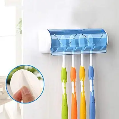 ESSPY Wall Mounted Toothbrush Holder for Bathroom 